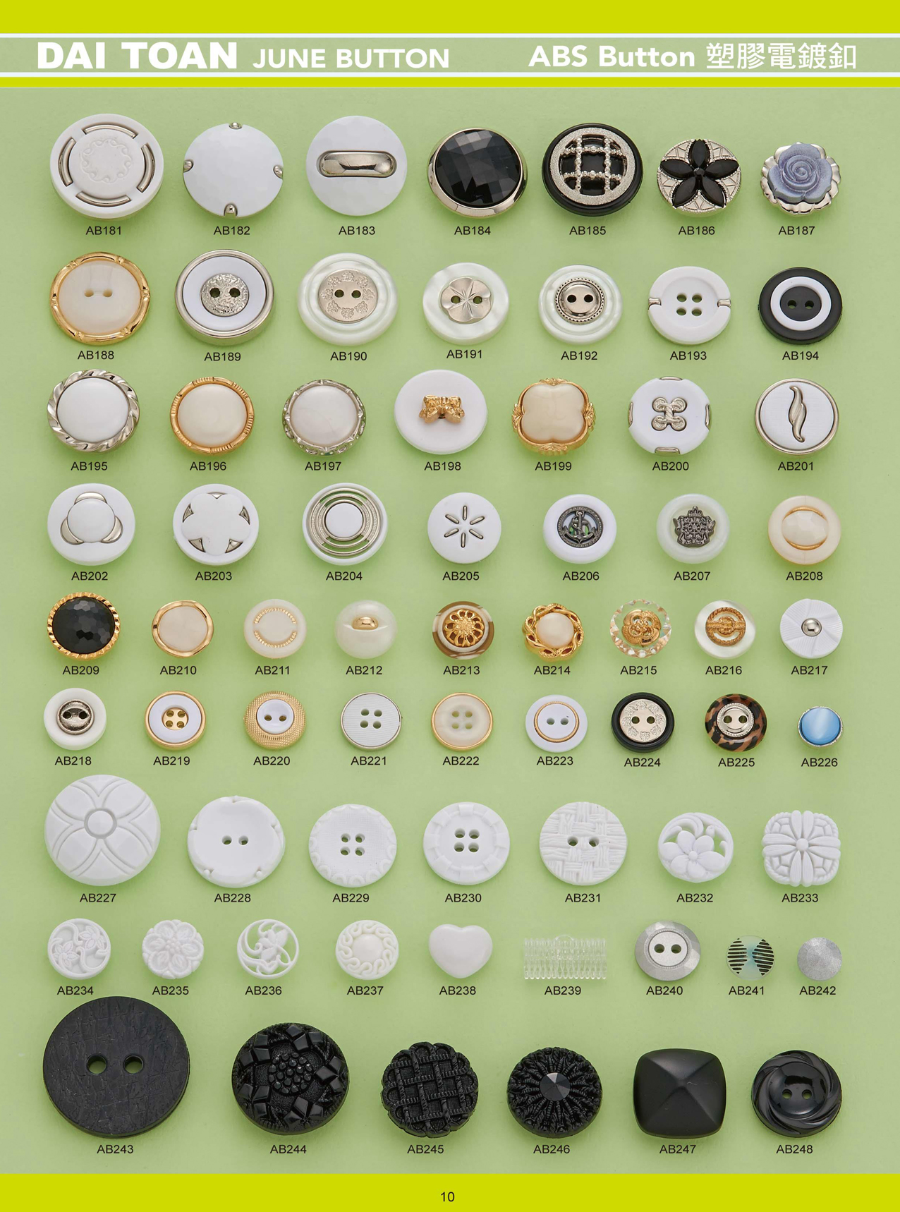 ABS塑膠電鍍鈕釦03